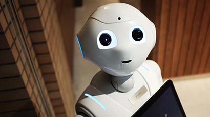 A socially intelligent robot that is being used in special needs schools. 