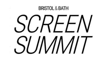 white background with black text reading 'Bristol and Bath Screen Summit'