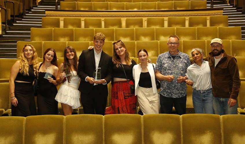 UWE Bristol student winners celebrate at the awards