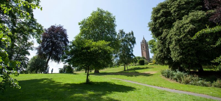 Brandon Hill Park and Cabot Tower in Bristol