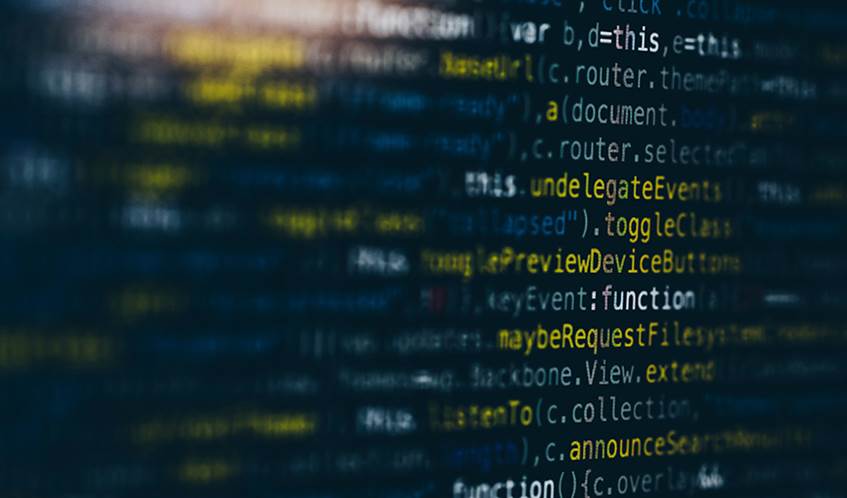 Code on a computer screen