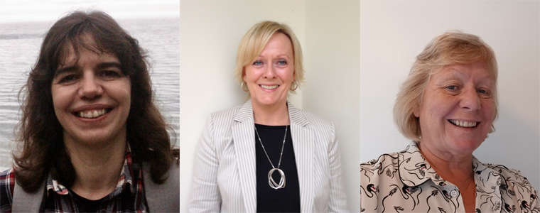 Head shots of Ana Lopes, Professor Susan Durbin and Stella Warren.