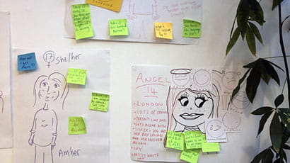Drawings from arts-based workshops aimed at improving sexual health services for children