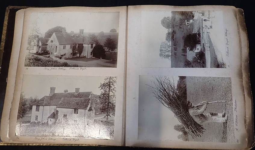 Image of a Wiltshire thatcher discovered in a Victorian photo album