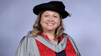 A portrait of one of UWE Bristol Honorary Graduates - Tracy Daszkiewicz