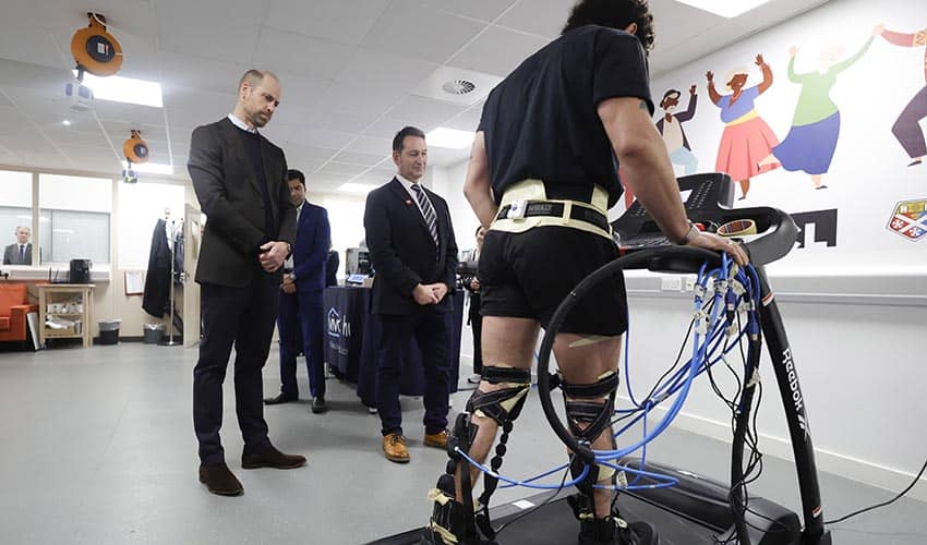 The Prince of Wales visiting the VIVO Hub for Enhanced Independent Living at the Bristol Robotics Laboratory.