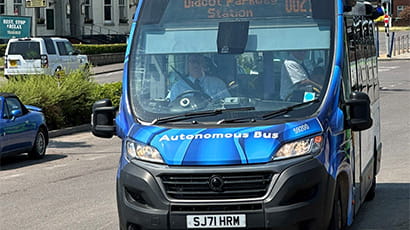 Autonomous bus Oxfordshire 