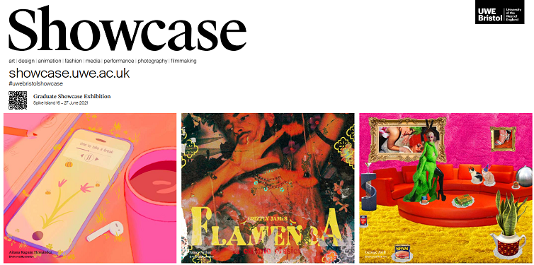 Showcase degree show poster.