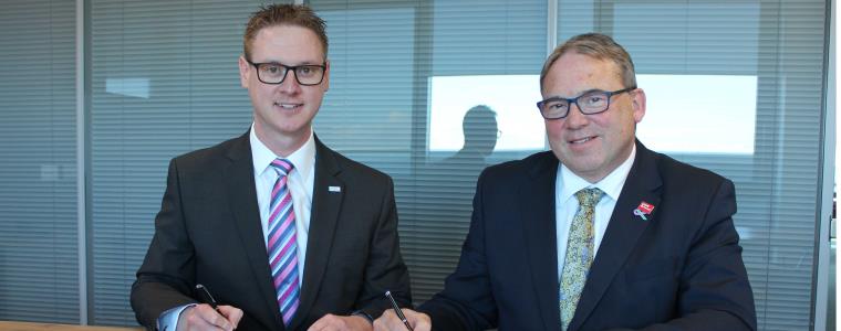 Professor Steve West and Lee Probert