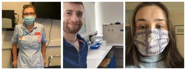 Images of Emily Solloway, Joshua Stevens and Edie Bisseker.
