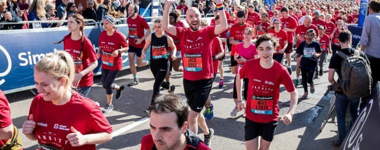 UWE Bristol staff and alumni running in the 2020 Great Bristol 10K.