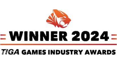 A logo says winners 2024 TIGA games industry awards.