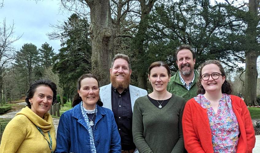 Representatives from UWE Bristol join Woodland Heritage and Forest Research with PhD student Alice Dibley