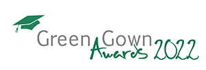 Green Gown awards 2022 logo - green script text over white background