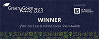 Green Gown Winner 2023 logo