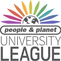 People and Planet University League logo.