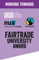 Fairtrade University Award working towards logo Fairtrade University Award working towards logo
