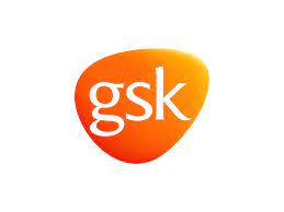 GlaxoSmithKline logo - lower case gsk on orange lozenge