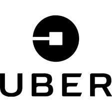 UBER logo: black circle with a white square in