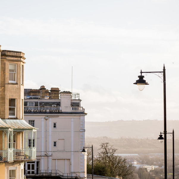 Houses in the Clifton area of Bristol.