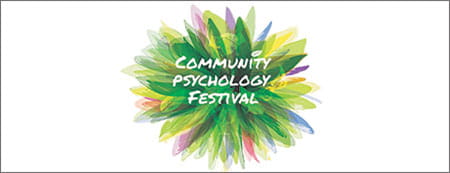Community psychology festival logo.