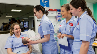 Midwifery students at UWE Bristol
