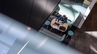 Person working in the Bristol Business School.