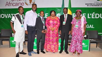 Paschal Anosike with the African Union Commission – Her Excellency Professor Sarah Agbor, Former Ministers of Education Bostwana and Senegal
