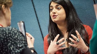 Student pitches her business idea