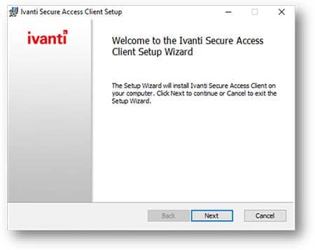 Screenshot of the 'Setup Wizard' window