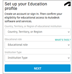 Set up your Education profile