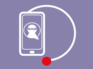 An image of a phone with a text from a thief