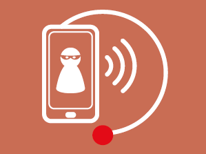 An image of a phone with an call from a thief