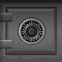 An illustration of a safe