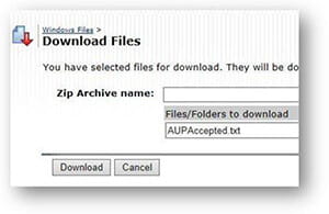 XA screenshot zip folder