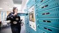 MacBook lockers in Bower Ashton Library.