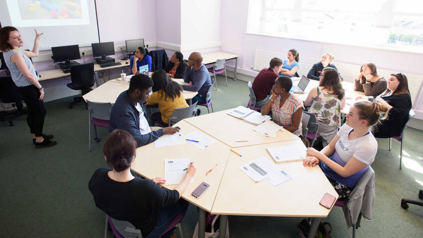 Study skills workshop in Glenside Library.