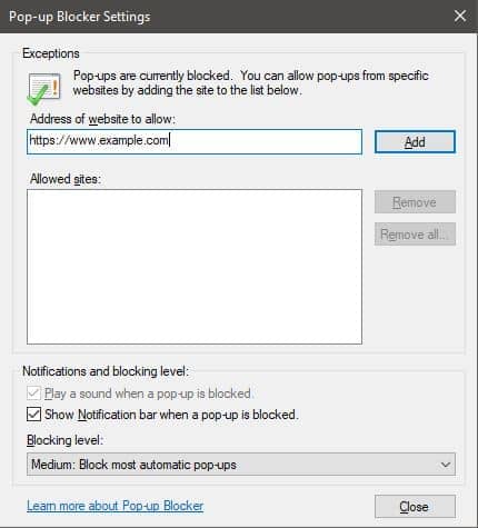 Add site name.