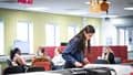 Students working in the Hive and Project Room, Frenchay Campus