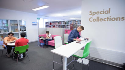 Special Collections area at Bower Ashton Library.