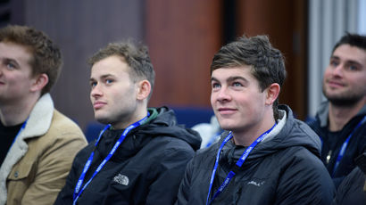 Students visiting a work place.