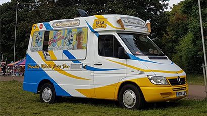 Ice cream van at Bower Ashton