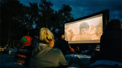 Outdoor cinema at Frenchay Campus