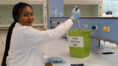 UWE Bristol takes pioneering approach to increasing plastics recycling in science labs