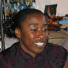 Ndidi Ekubia in her studio