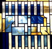 Stained glass panel by Mike Davies
