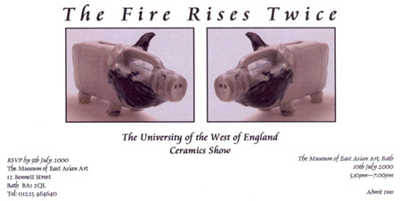 The Fire Rises Twice - exhibition invitation