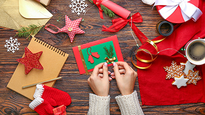 Global café: festive cards and treats